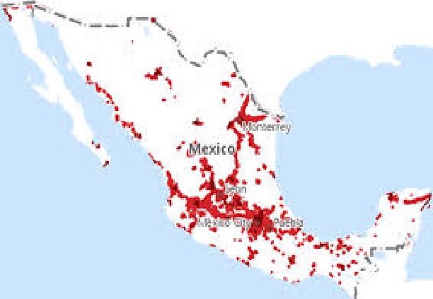 Mexico GPS Navigation and Tracking Coverage
