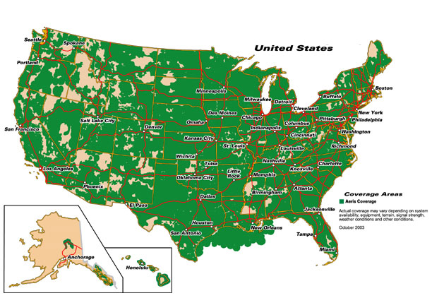 USA GPS Navigation and Tracking Coverage